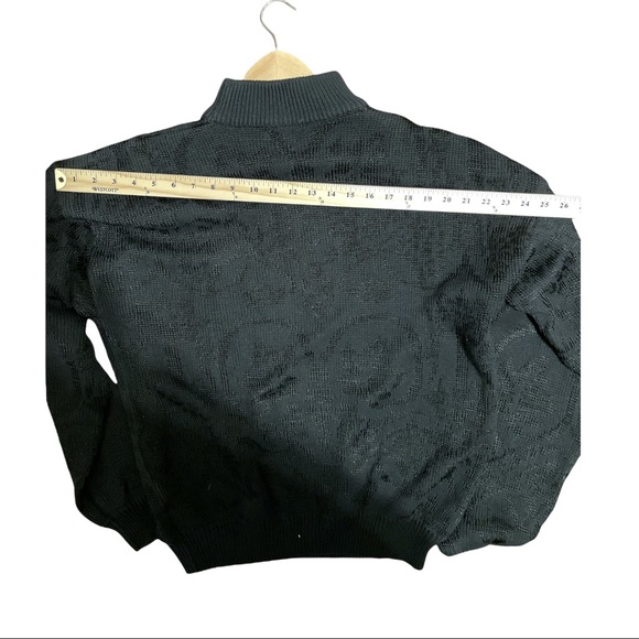 Bill Robin Son Men's Sweater L Cotton Blend, Black, $165 - Picture 8 of 9